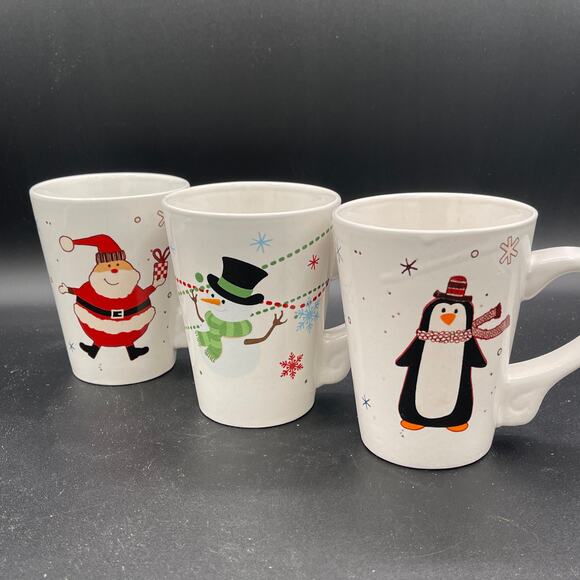 California Pantry Christmas Coffee Cups Set of 6 - Picture 3 of 7